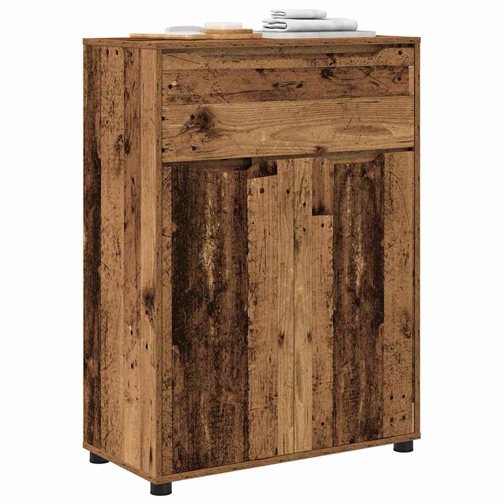 vidaXL Szafka Łazienkowa z szufladą Stare drewno 72,5 x 36,5 x 100 cm