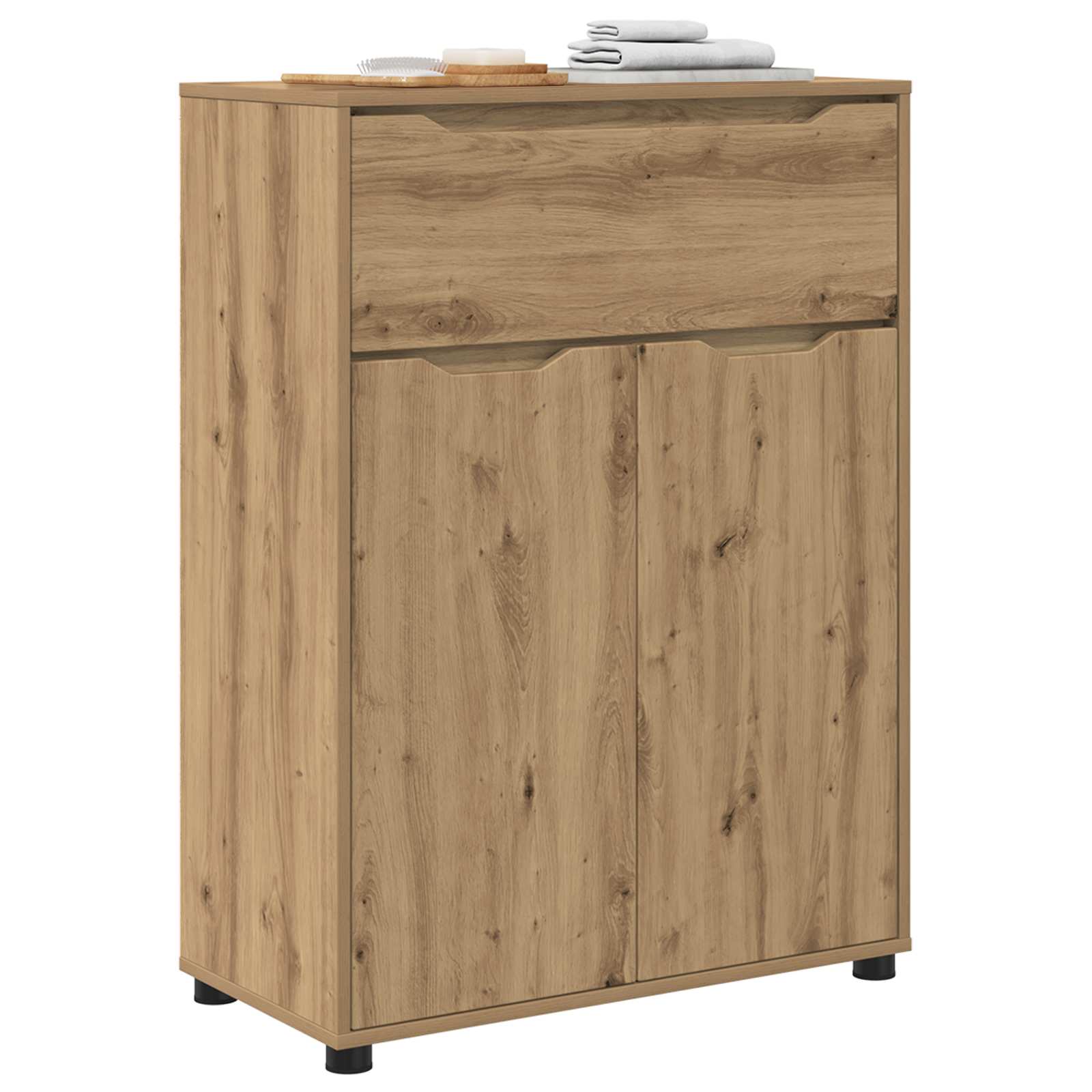 vidaXL Szafka Łazienkowa Dąb rzemieślniczy 72,5 x 36,5 x 100 cm
