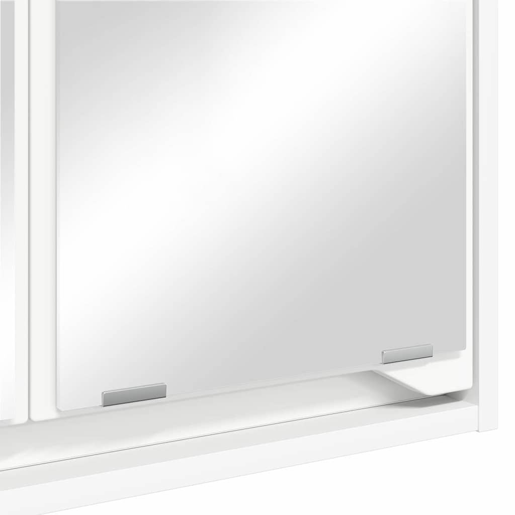 vidaXL Szafka z lustrem do łazienki z półką Biały 60 x 20 x 60 cm