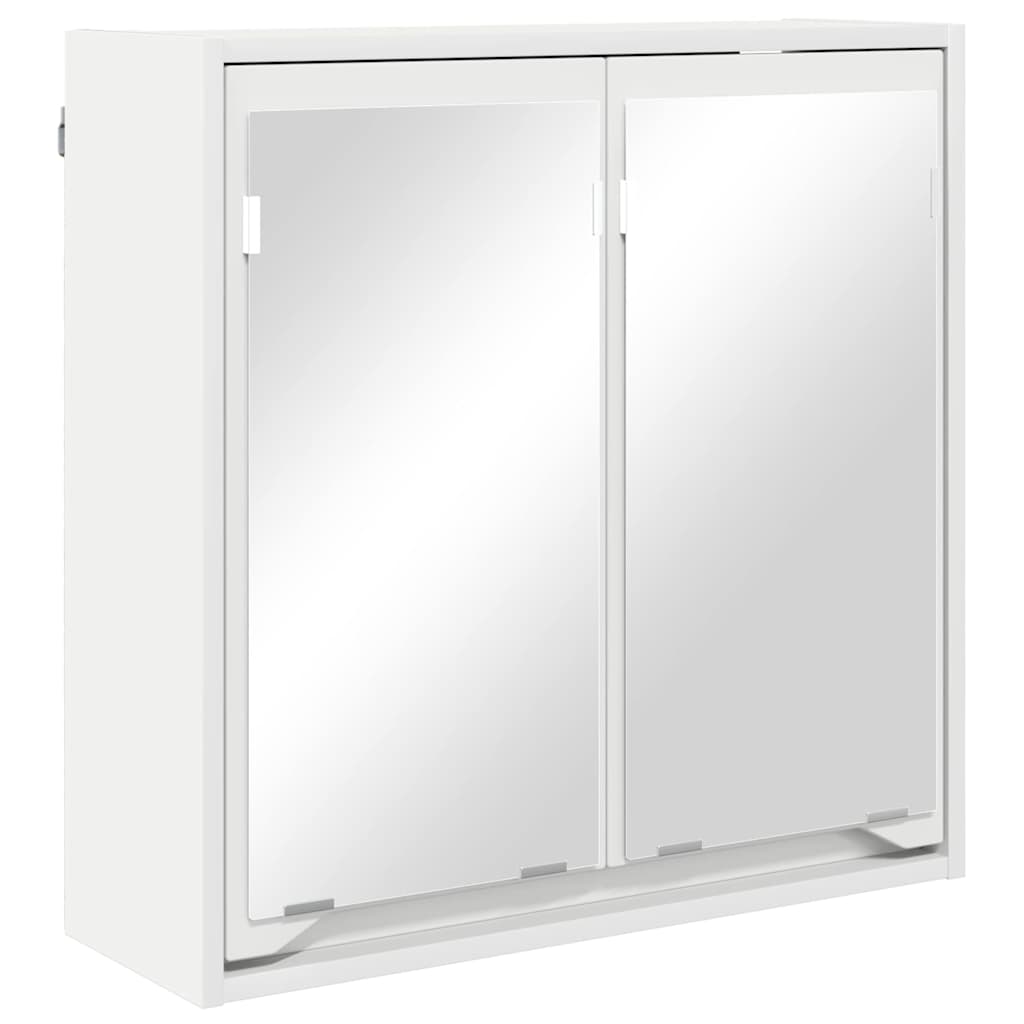 vidaXL Szafka z lustrem do łazienki z półką Biały 60 x 20 x 60 cm