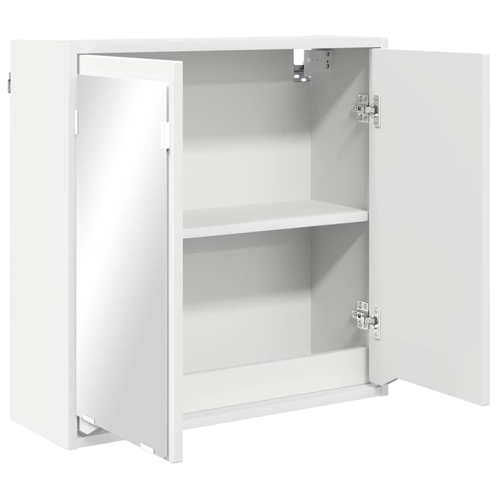 vidaXL Szafka z lustrem do łazienki z półką Biały 60 x 20 x 60 cm