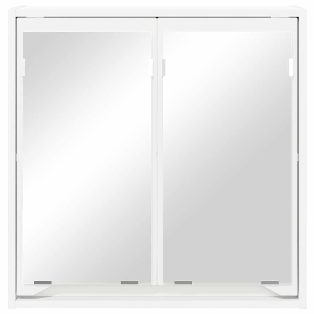 vidaXL Szafka z lustrem do łazienki z półką Biały 60 x 20 x 60 cm