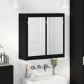 vidaXL Szafka z lustrem do łazienki Czarny 60 x 20 x 60 cm