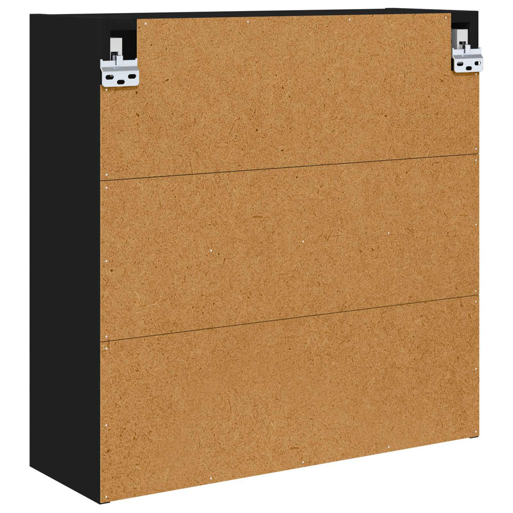 vidaXL Szafka z lustrem do łazienki Czarny 60 x 20 x 60 cm