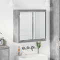 vidaXL Szafka z lustrem do łazienki Betonowy szary 60 x 20 x 60 cm