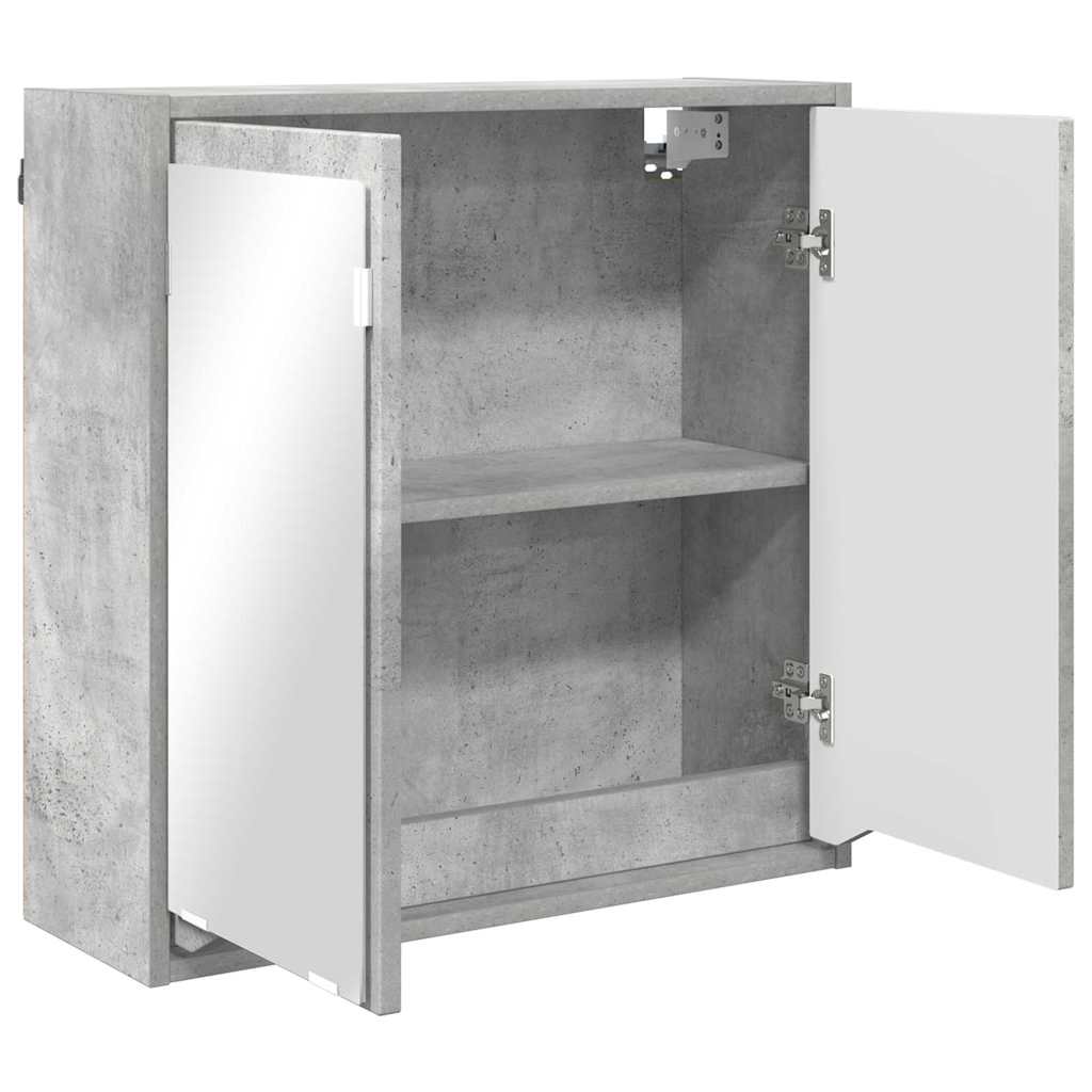vidaXL Szafka z lustrem do łazienki Betonowy szary 60 x 20 x 60 cm