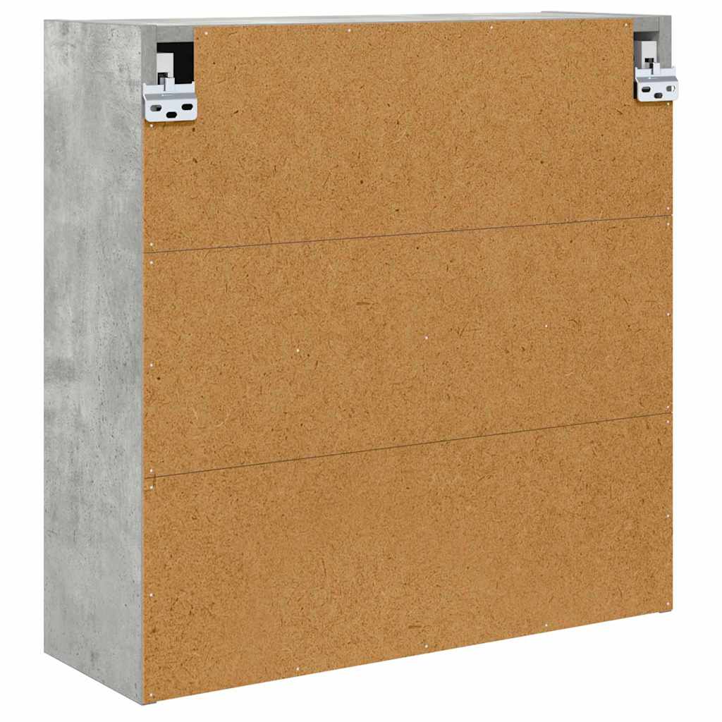 vidaXL Szafka z lustrem do łazienki Betonowy szary 60 x 20 x 60 cm