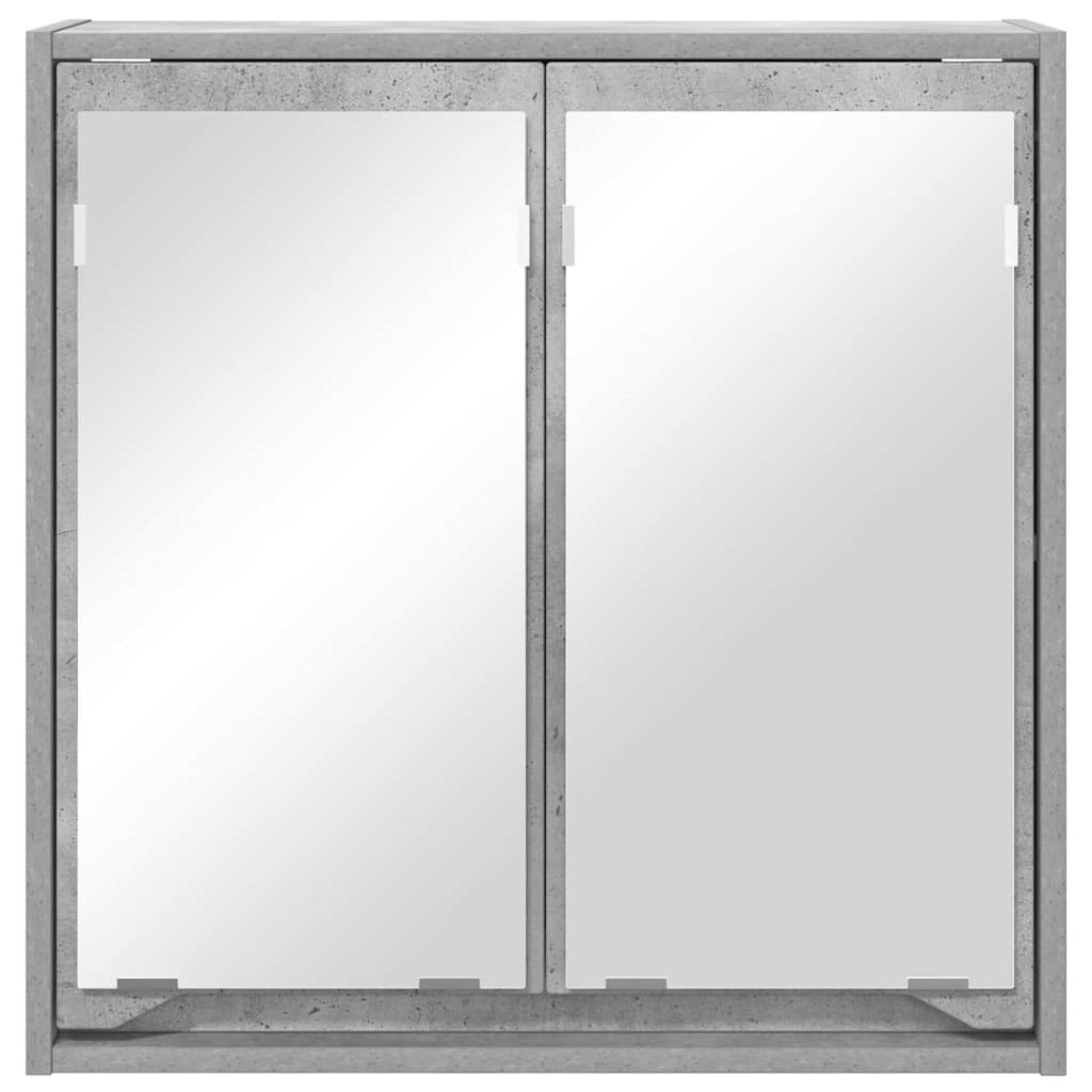 vidaXL Szafka z lustrem do łazienki Betonowy szary 60 x 20 x 60 cm