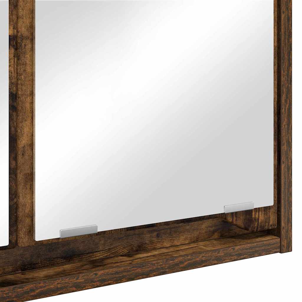 vidaXL Szafka z lustrem do łazienki Dąb wędzony 60 x 20 x 60 cm