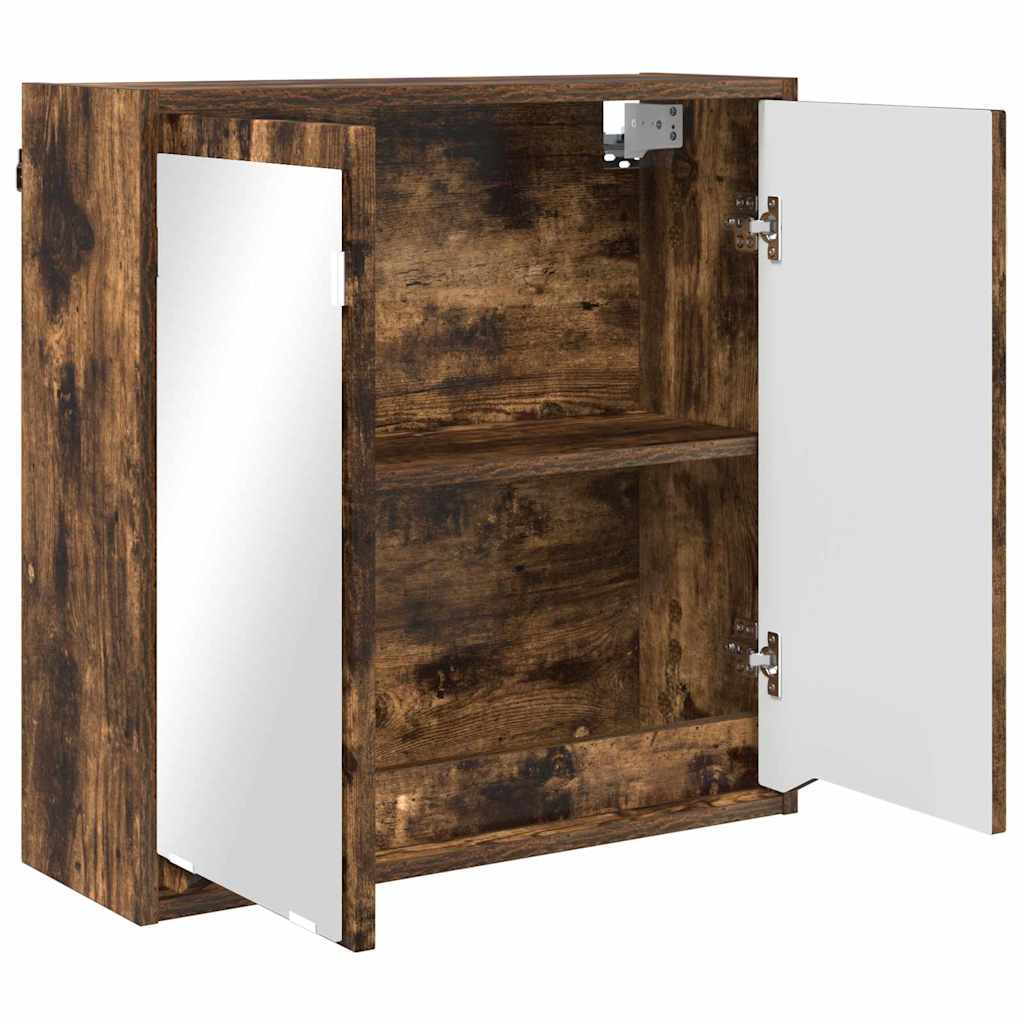 vidaXL Szafka z lustrem do łazienki Dąb wędzony 60 x 20 x 60 cm