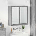vidaXL Szafka z lustrem do łazienki Szary Sonoma 60 x 20 x 60 cm