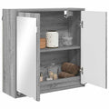 vidaXL Szafka z lustrem do łazienki Szary Sonoma 60 x 20 x 60 cm
