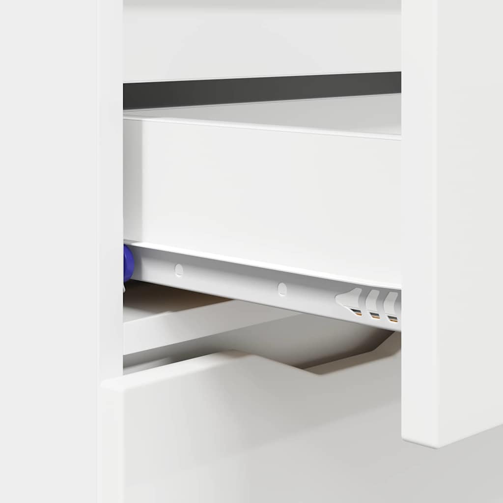 vidaXL Bufet z szufladą Biały 100 x 30 x 65,6 Materiał drewnopochodny