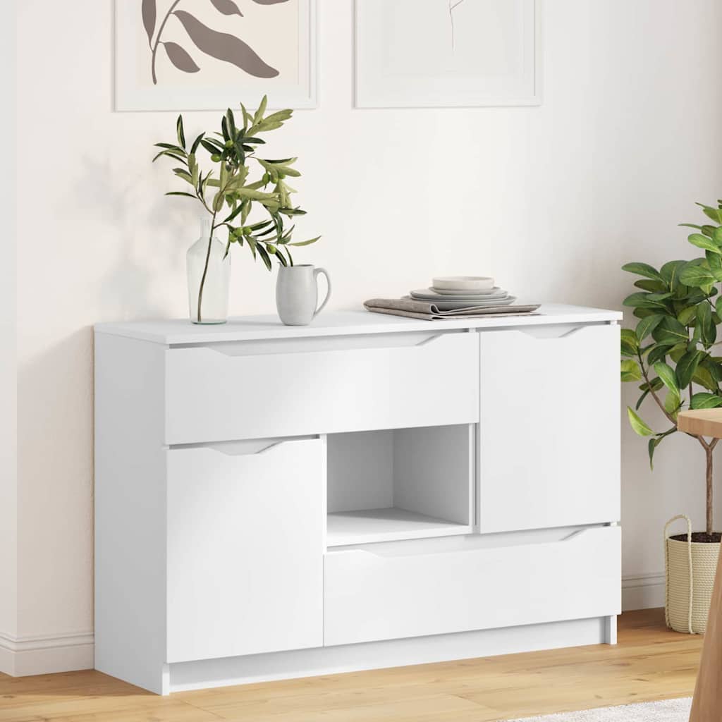 vidaXL Bufet z szufladą Biały 100 x 30 x 65,6 Materiał drewnopochodny