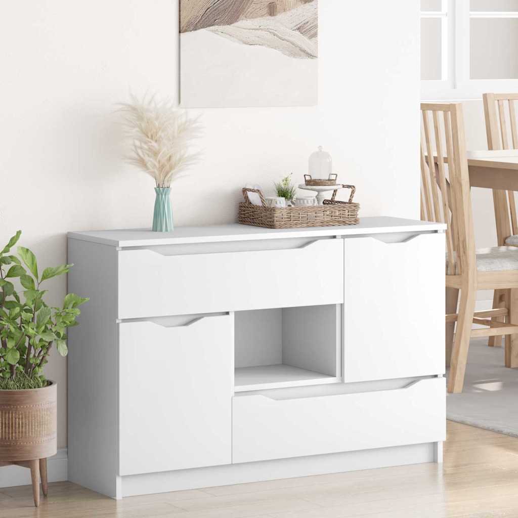 vidaXL Bufet z szufladą Biały 100 x 30 x 65,6 Materiał drewnopochodny