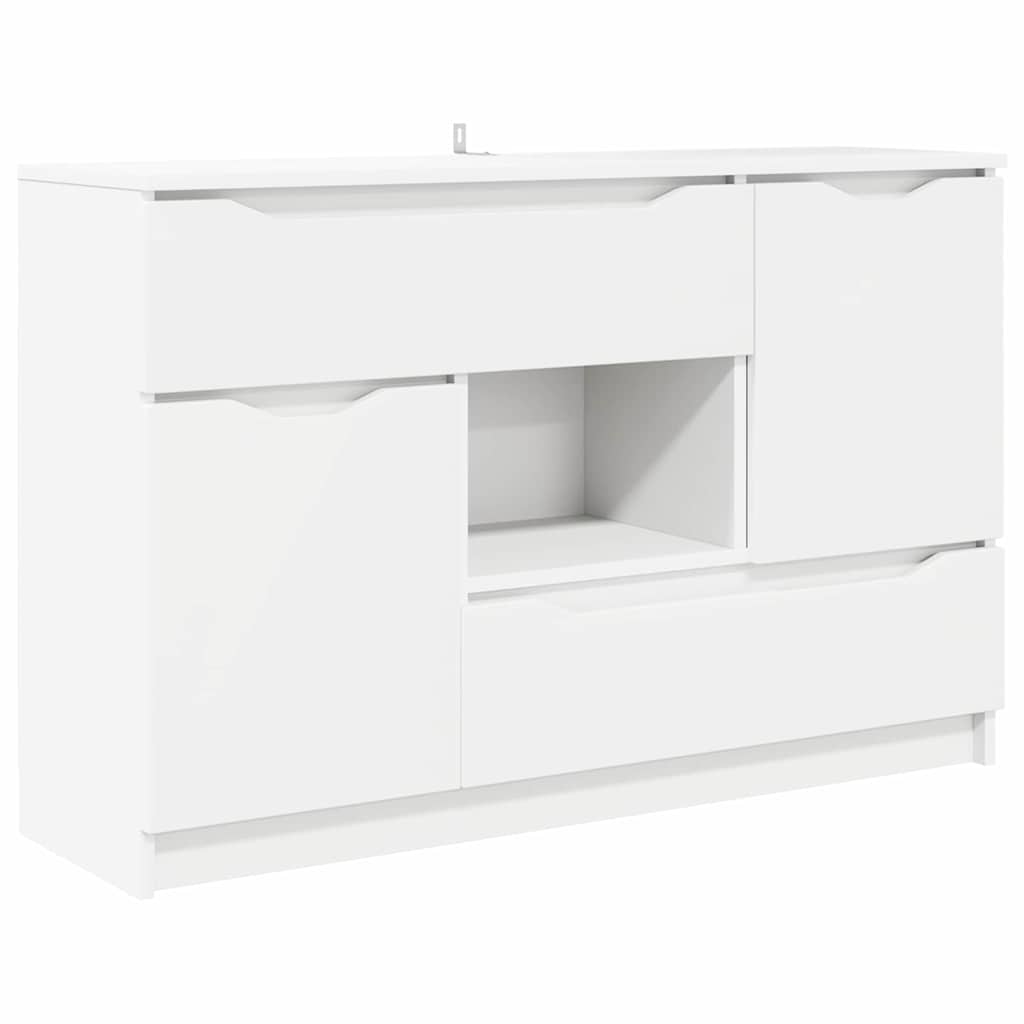 vidaXL Bufet z szufladą Biały 100 x 30 x 65,6 Materiał drewnopochodny