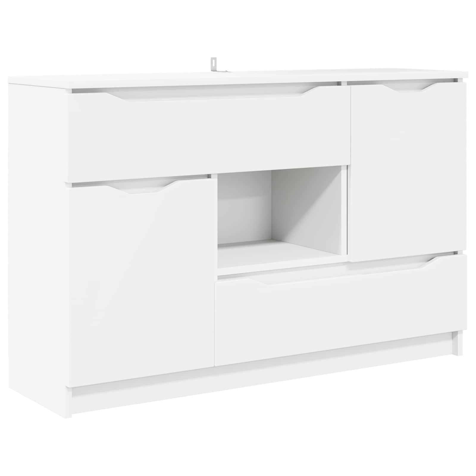 vidaXL Bufet Biały 100 x 30 x 65,6 Drewno inżynieryjne