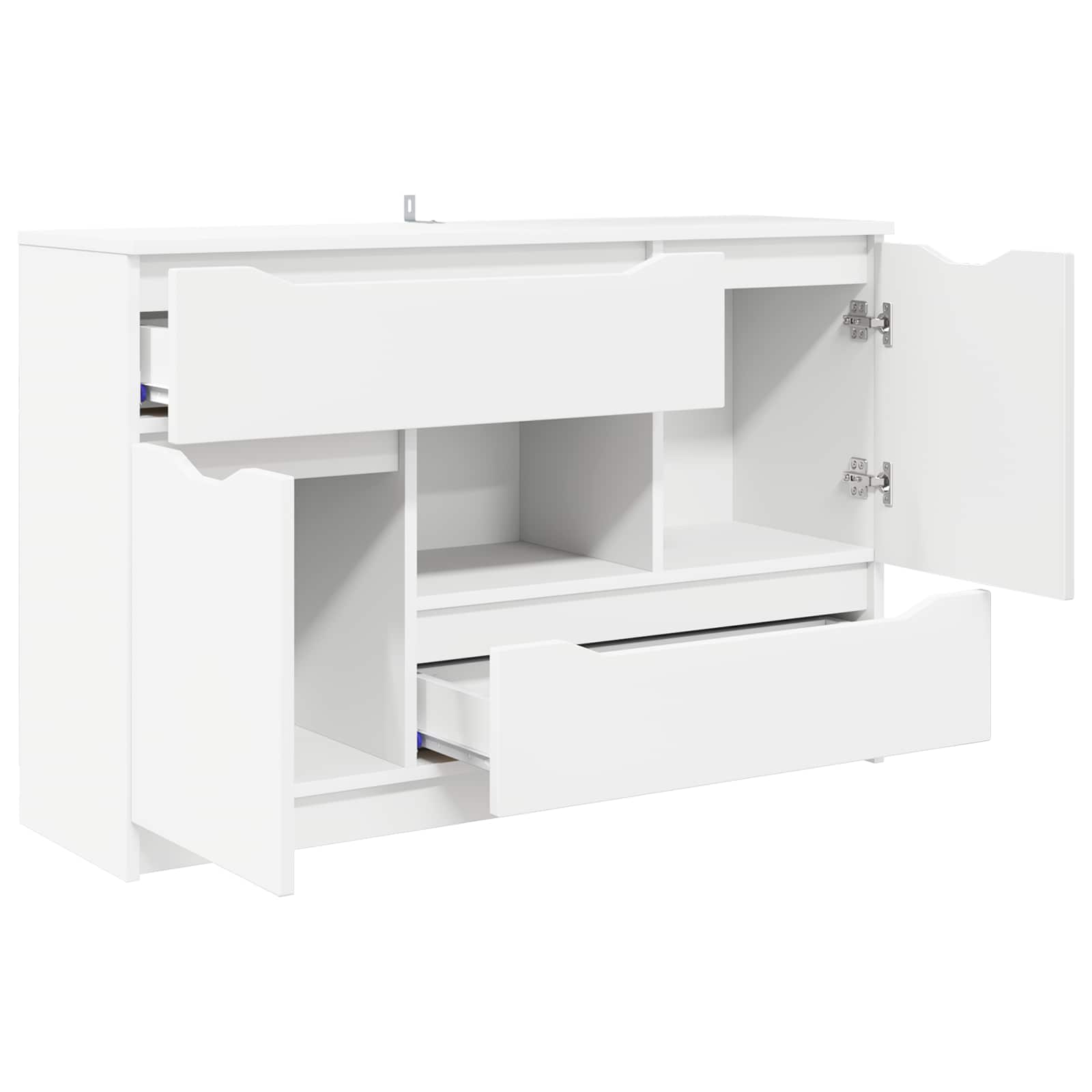 vidaXL Bufet Biały 100 x 30 x 65,6 Drewno inżynieryjne