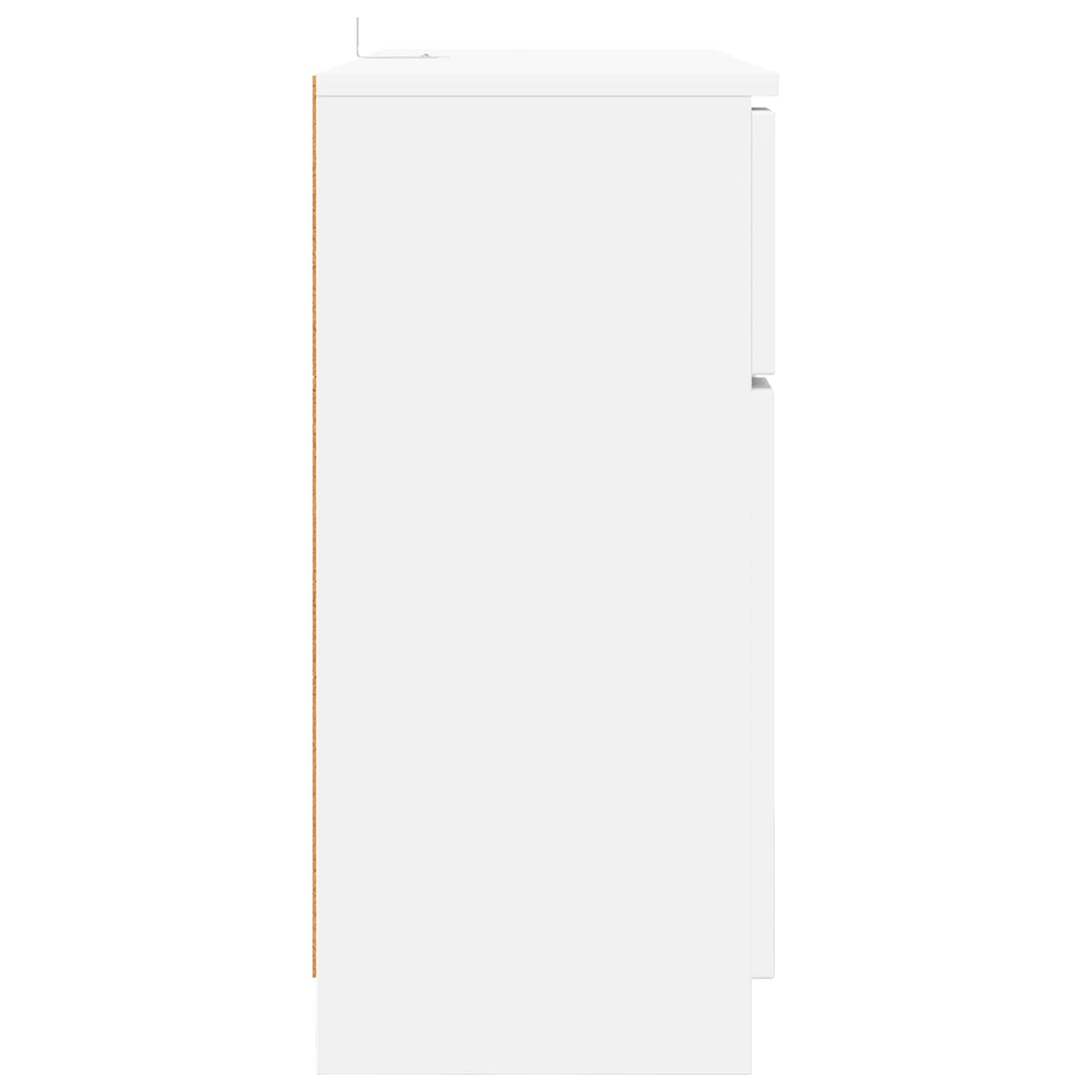 vidaXL Bufet Biały 100 x 30 x 65,6 Drewno inżynieryjne