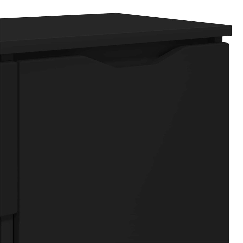 vidaXL Bufet Czarny 100 x 30 x 65,6 Drewno inżynieryjne