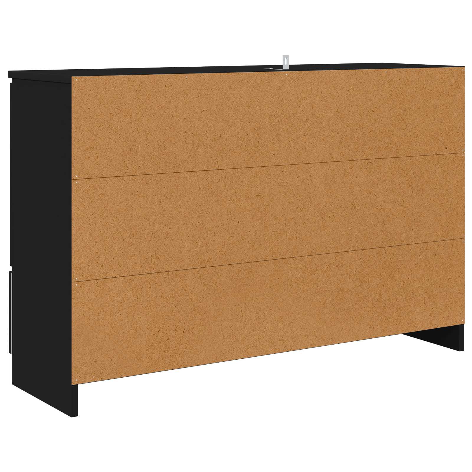 vidaXL Bufet Czarny 100 x 30 x 65,6 Drewno inżynieryjne