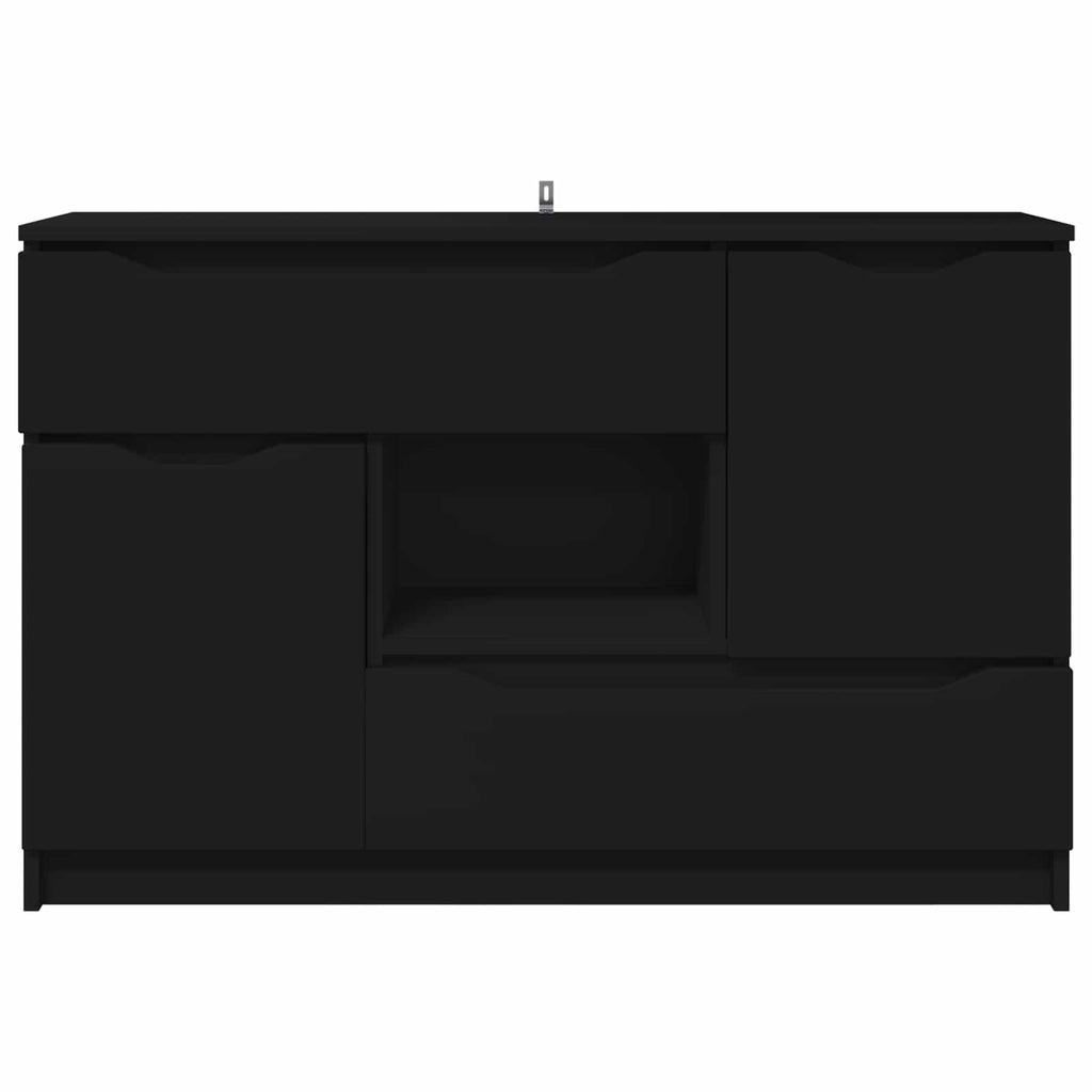 vidaXL Bufet Czarny 100 x 30 x 65,6 Drewno inżynieryjne