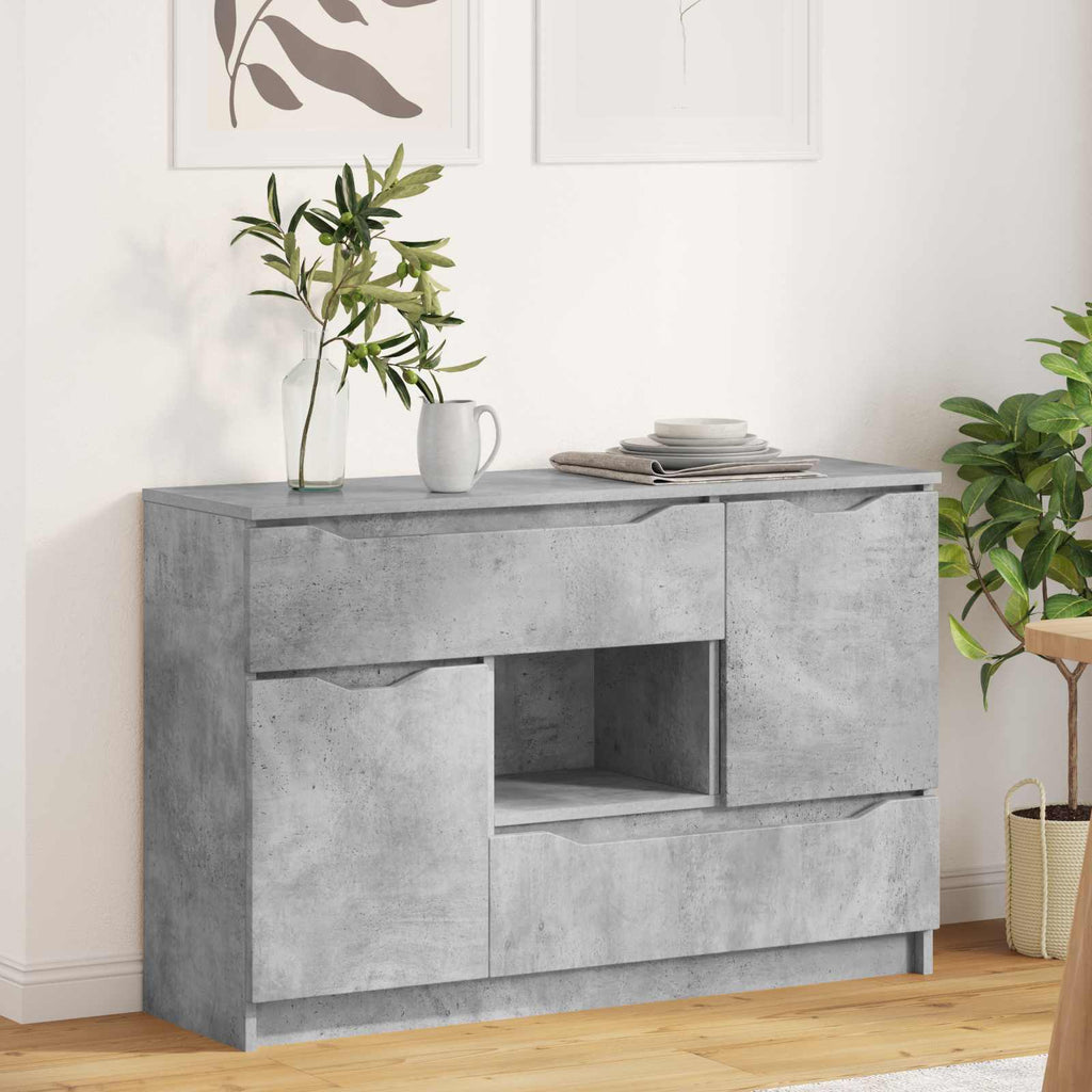 vidaXL Bufet Betonowy szary 100 x 30 x 65,6 Drewno inżynieryjne