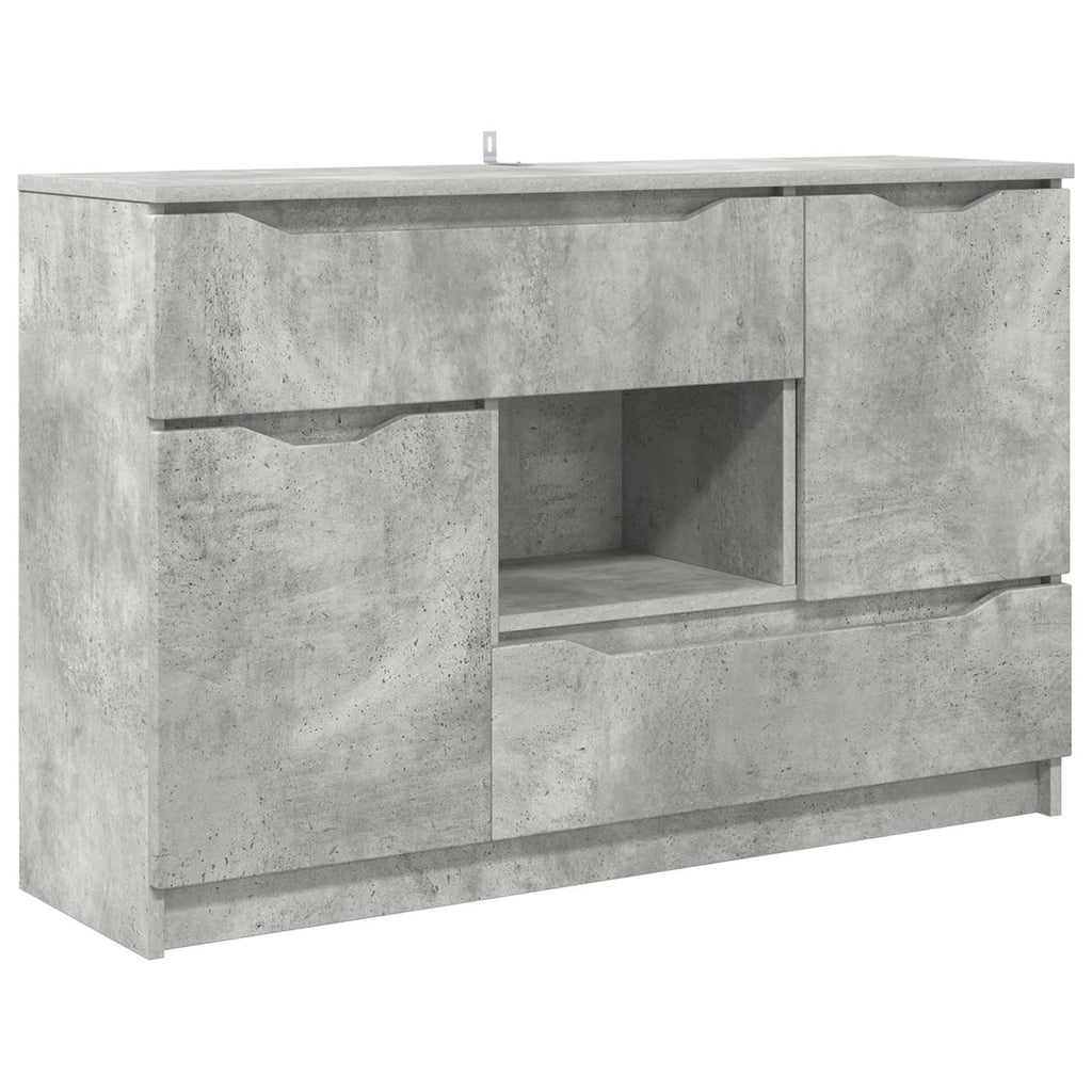 vidaXL Bufet Betonowy szary 100 x 30 x 65,6 Drewno inżynieryjne
