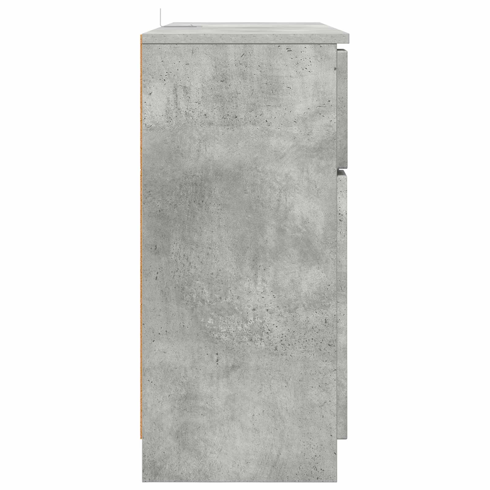 vidaXL Bufet Betonowy szary 100 x 30 x 65,6 Drewno inżynieryjne