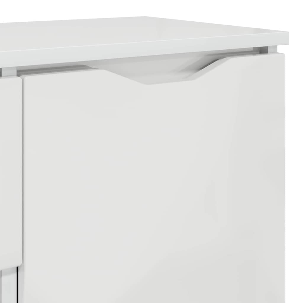 vidaXL Bufet z szufladą Wysoki połysk biały 100 x 30 x 65,6