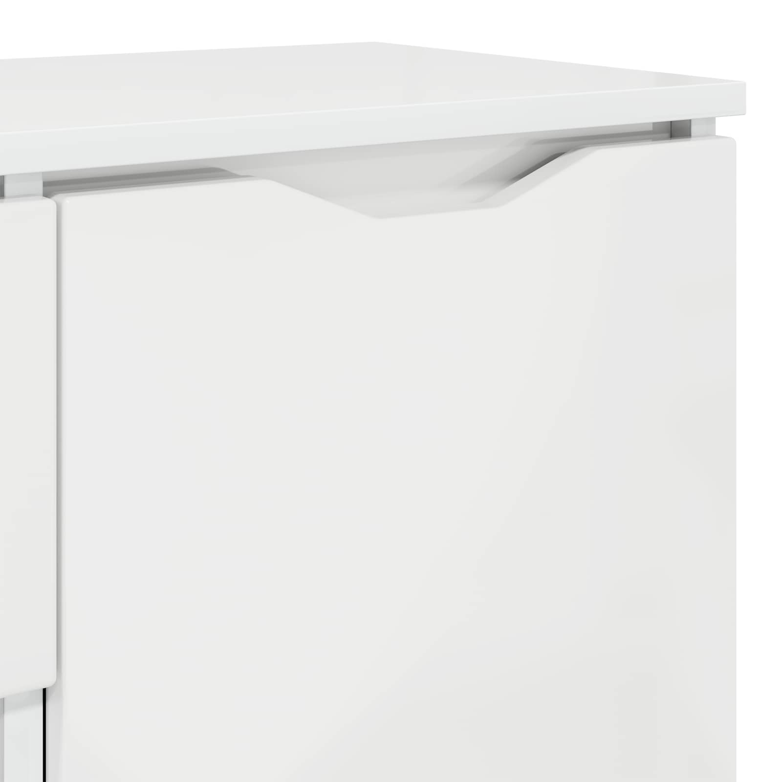 vidaXL Bufet Wysoki połysk biały 100 x 30 x 65,6 Drewno inżynieryjne