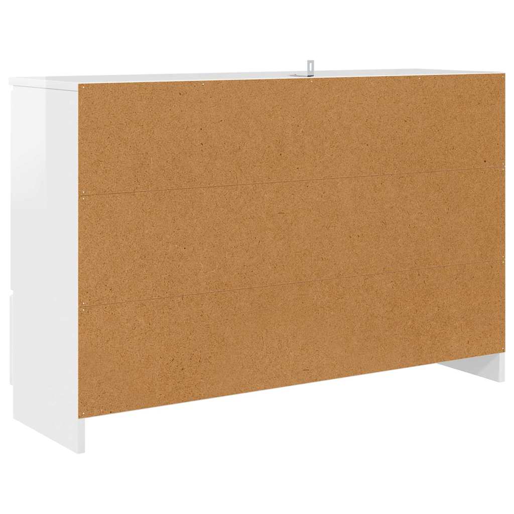 vidaXL Bufet z szufladą Wysoki połysk biały 100 x 30 x 65,6