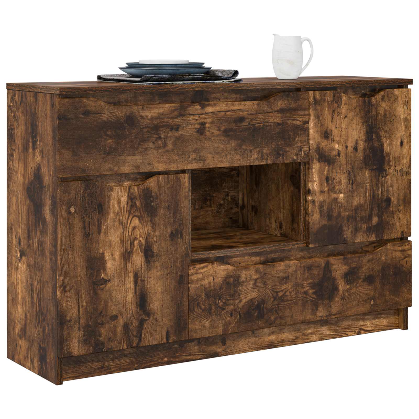 vidaXL Bufet Dąb wędzony 100 x 30 x 65,6 Drewno inżynieryjne
