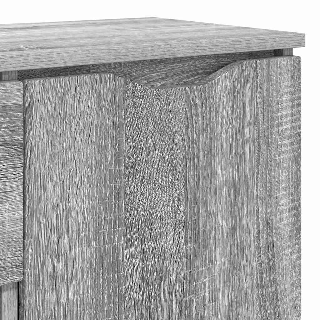 vidaXL Bufet Szary Sonoma 100 x 30 x 65,6 Materiał drewnopochodny