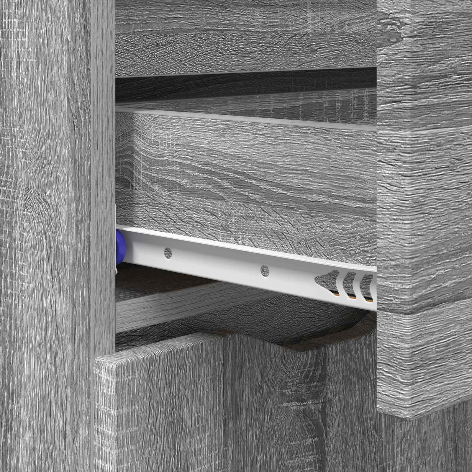 vidaXL Bufet Szary Sonoma 100 x 30 x 65,6 Drewno inżynieryjne