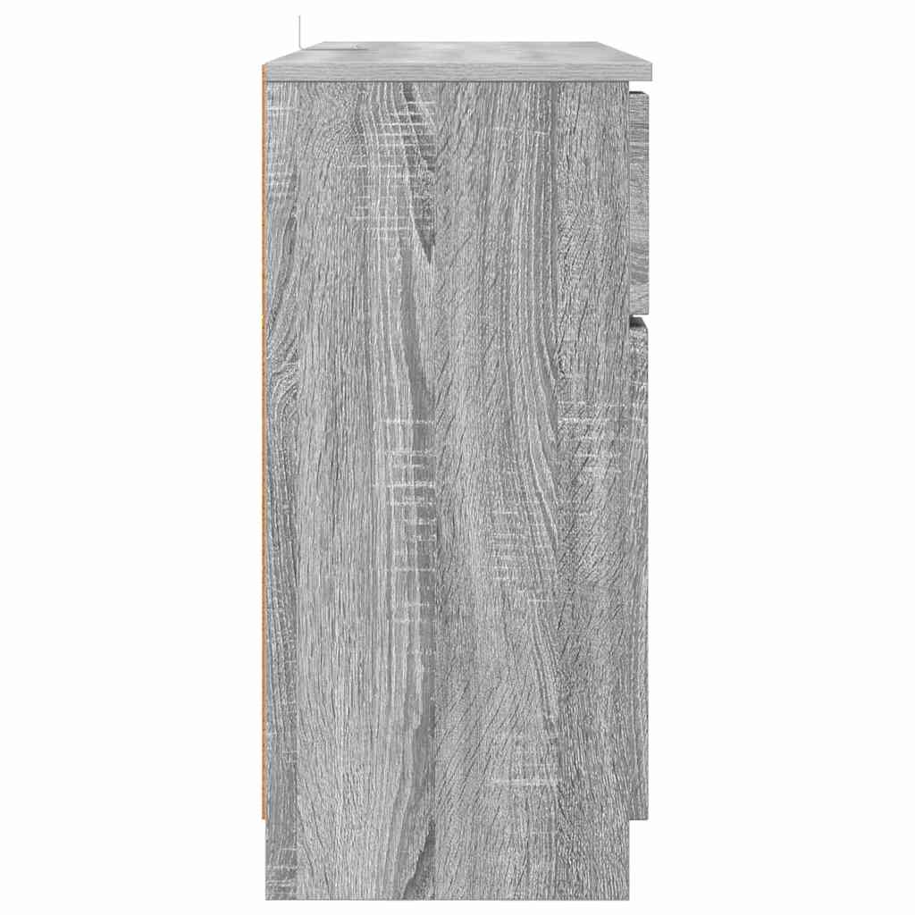 vidaXL Bufet Szary Sonoma 100 x 30 x 65,6 Materiał drewnopochodny