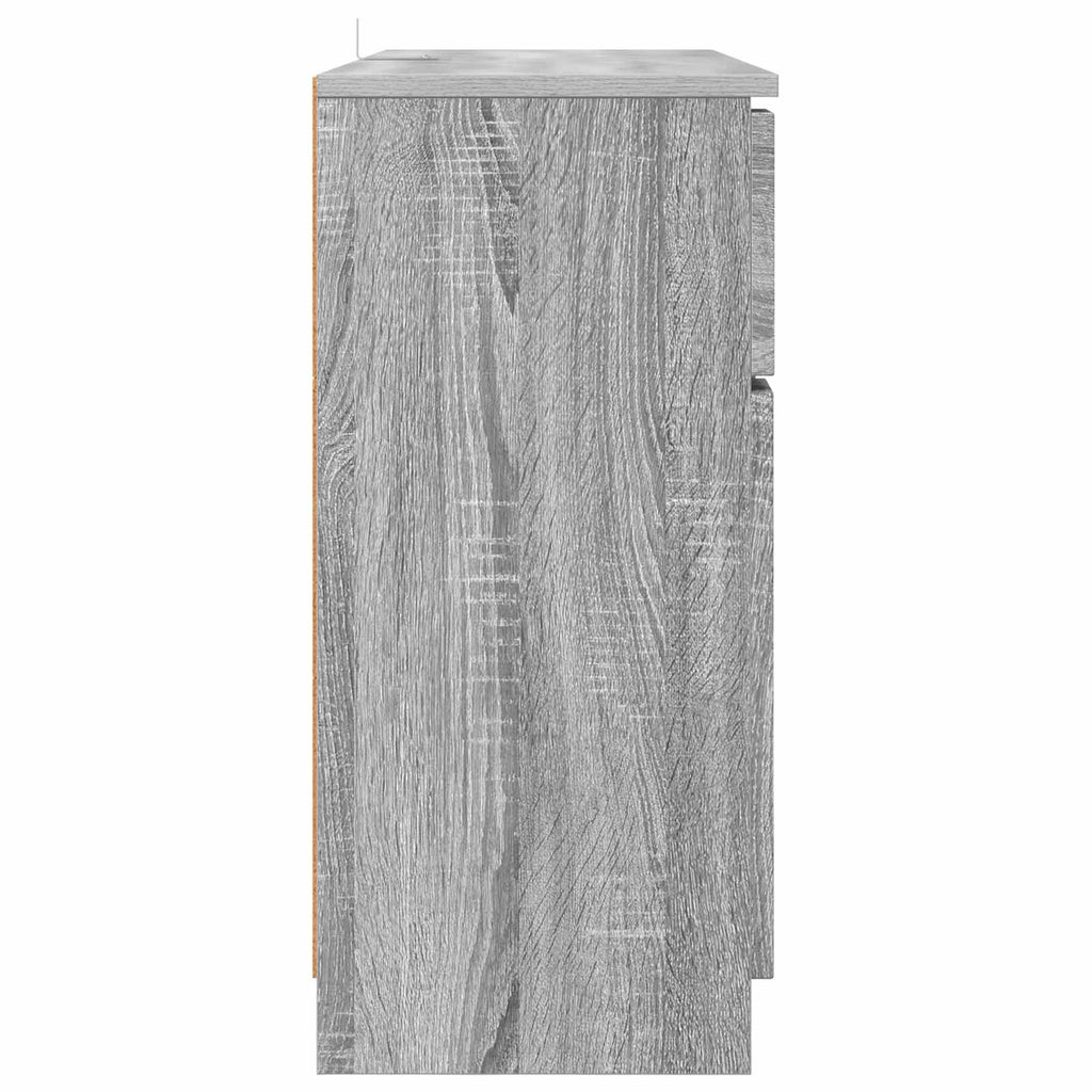 vidaXL Bufet Szary Sonoma 100 x 30 x 65,6 Drewno inżynieryjne