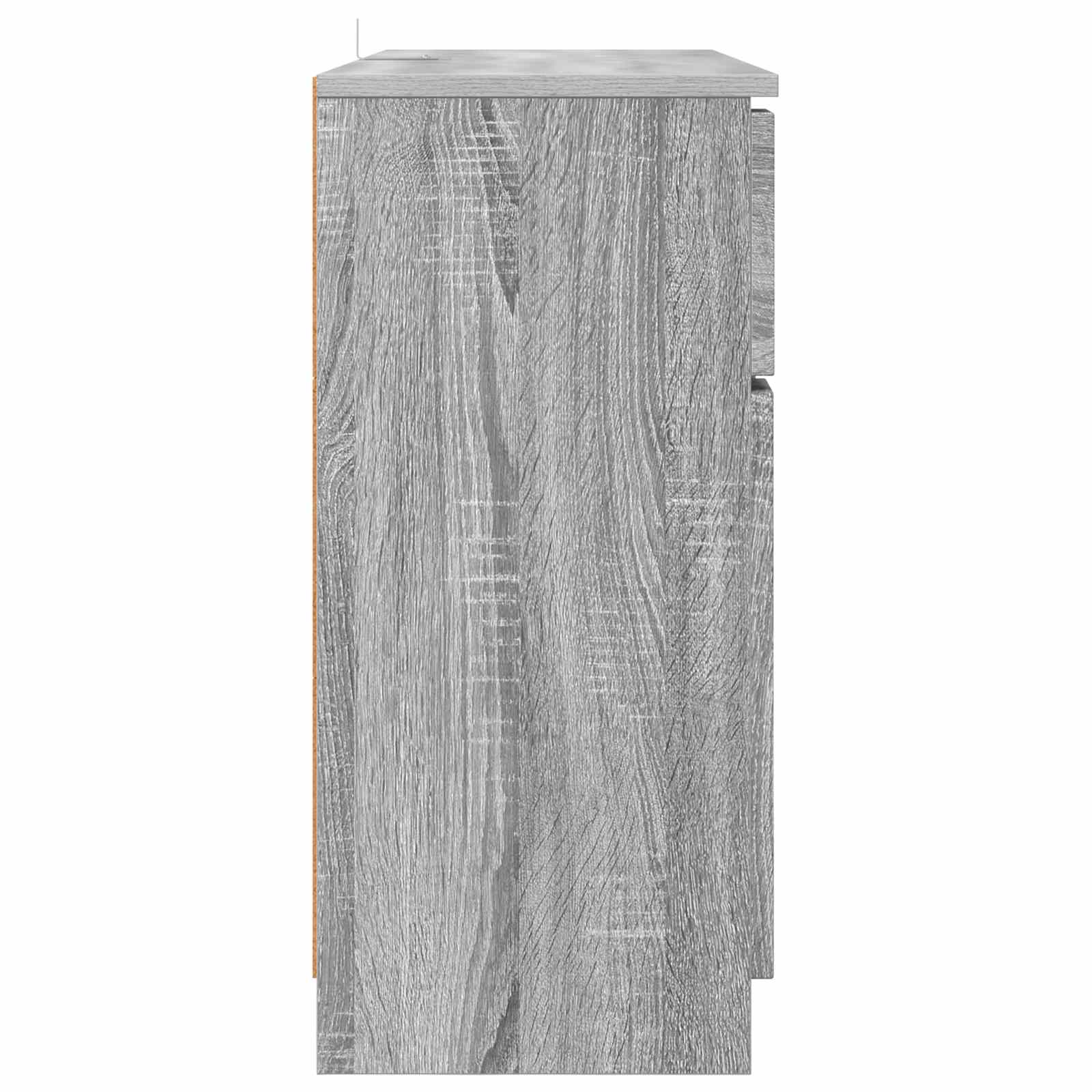 vidaXL Bufet Szary Sonoma 100 x 30 x 65,6 Drewno inżynieryjne