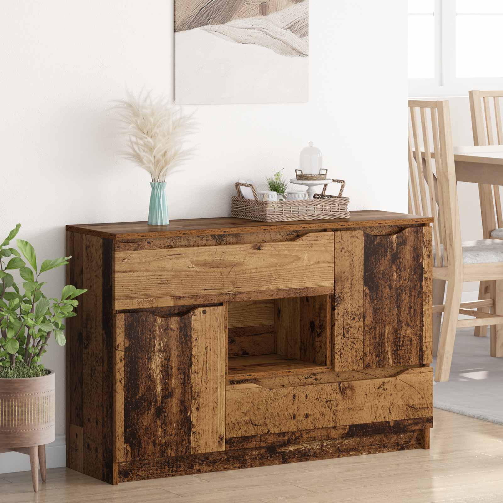 vidaXL Bufet Stare drewno 100 x 30 x 65,6 Drewno inżynieryjne
