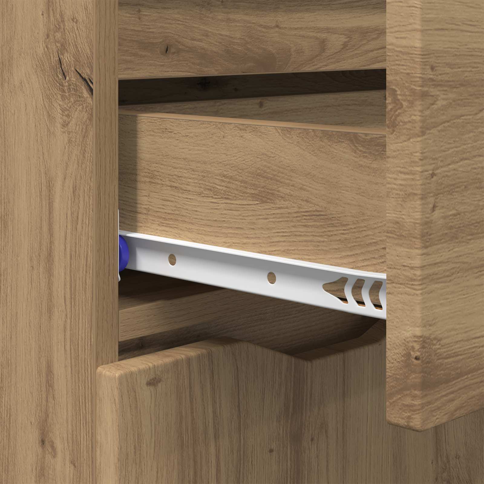 vidaXL Bufet Dąb rzemieślniczy 100 x 30 x 65,6 Drewno inżynieryjne