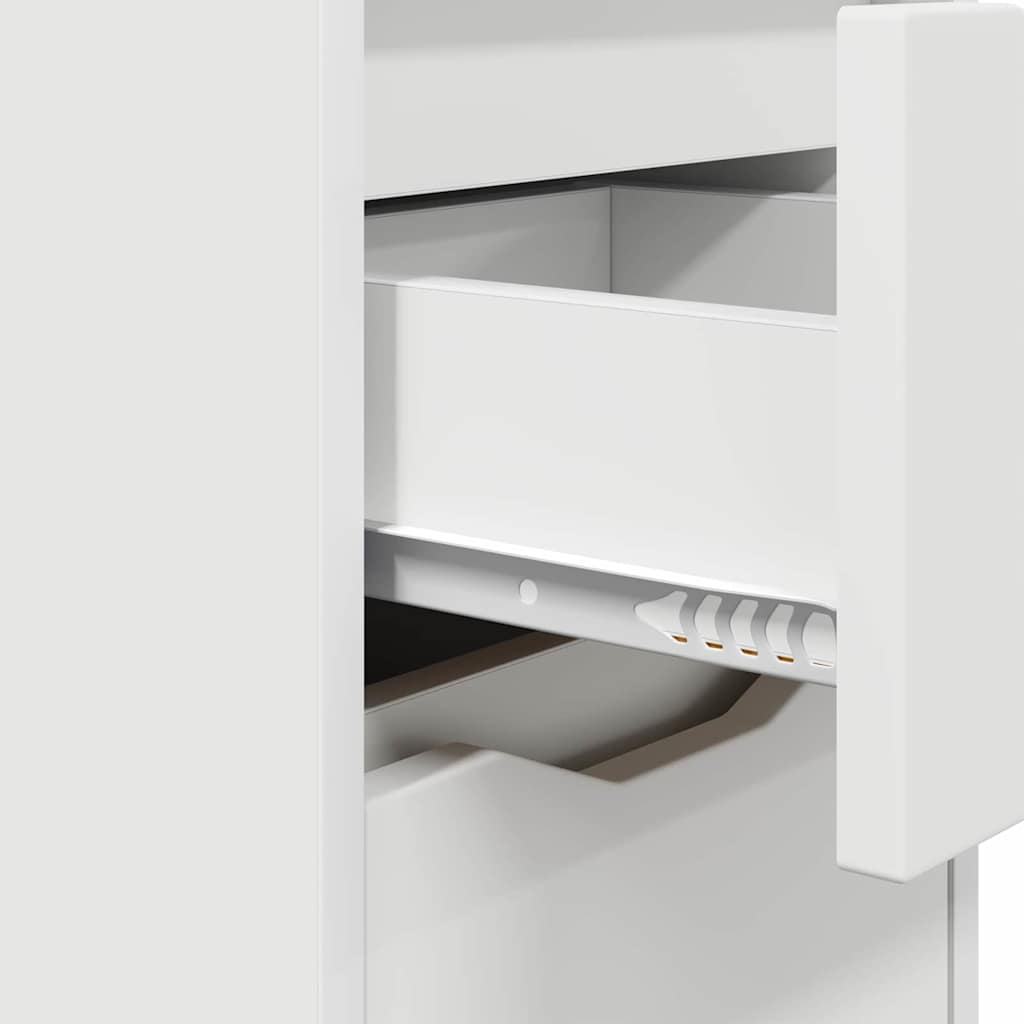 vidaXL Stolik nocny Biały 30,5 x 30 x 43 cm Materiał drewnopochodny