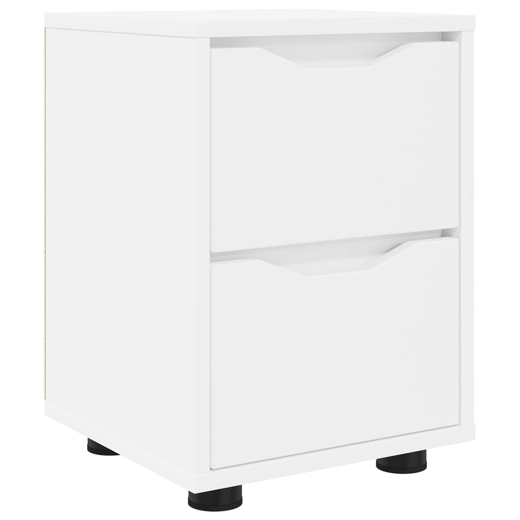 vidaXL Stolik nocny Biały 30,5 x 30 x 43 cm Drewno inżynieryjne