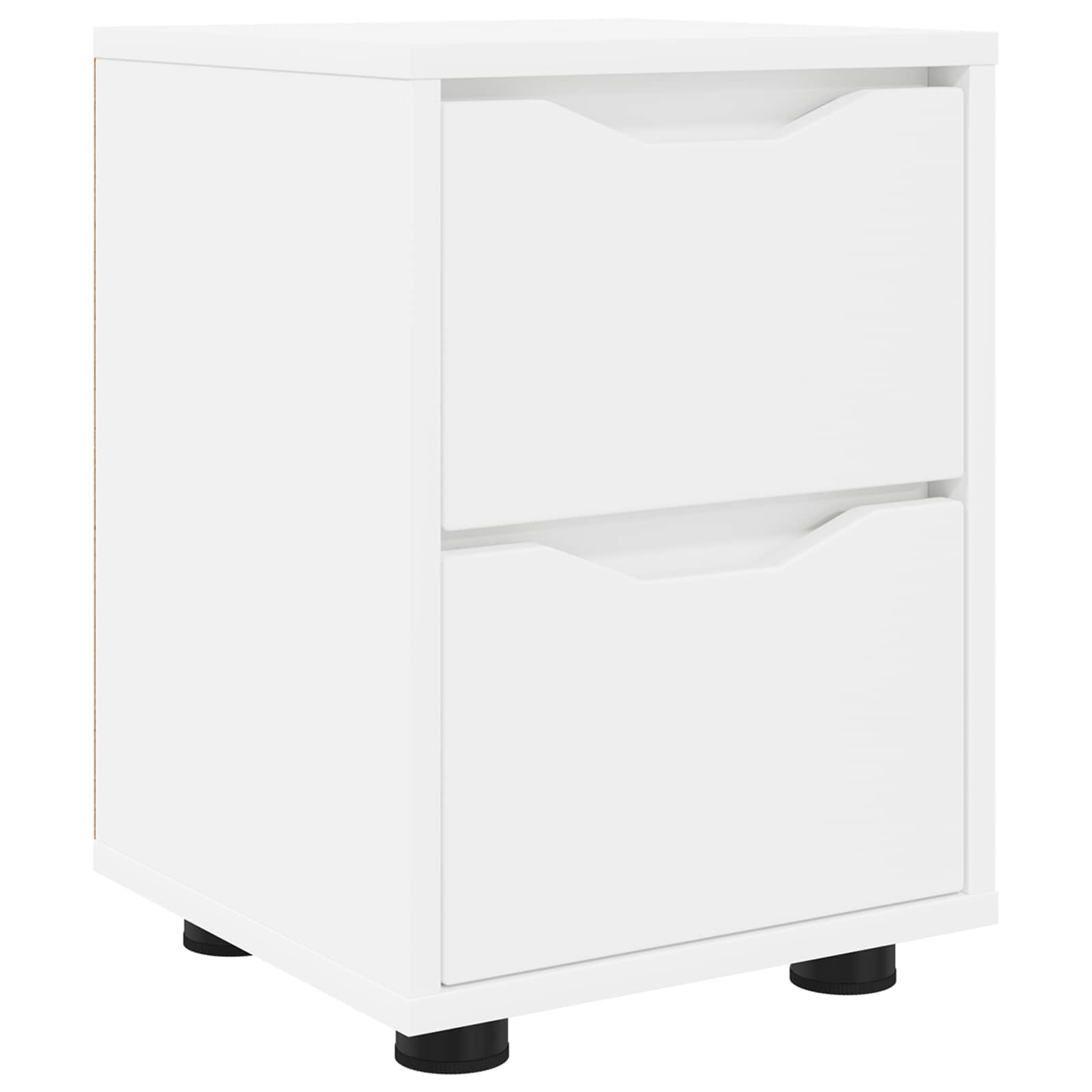 vidaXL Stolik nocny Biały 30,5 x 30 x 43 cm Drewno inżynieryjne