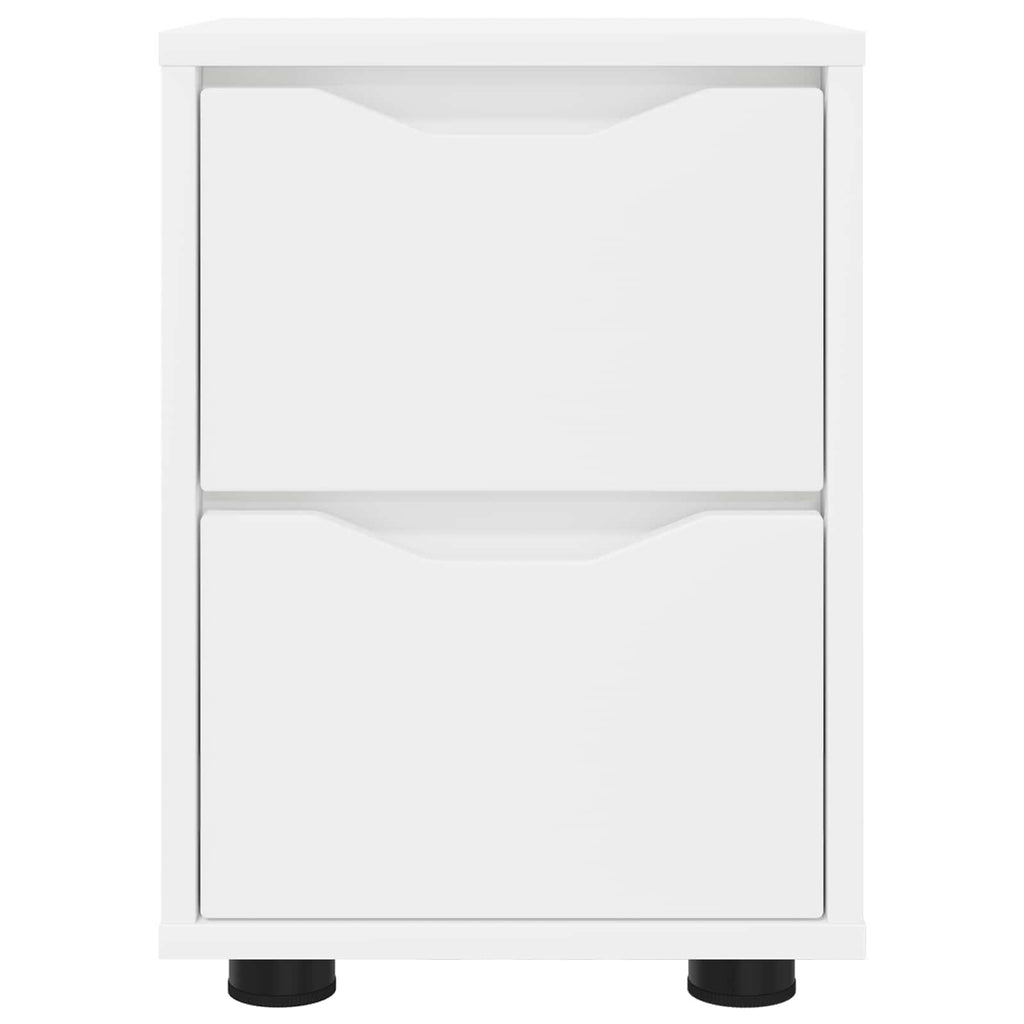 vidaXL Stolik nocny Biały 30,5 x 30 x 43 cm Drewno inżynieryjne