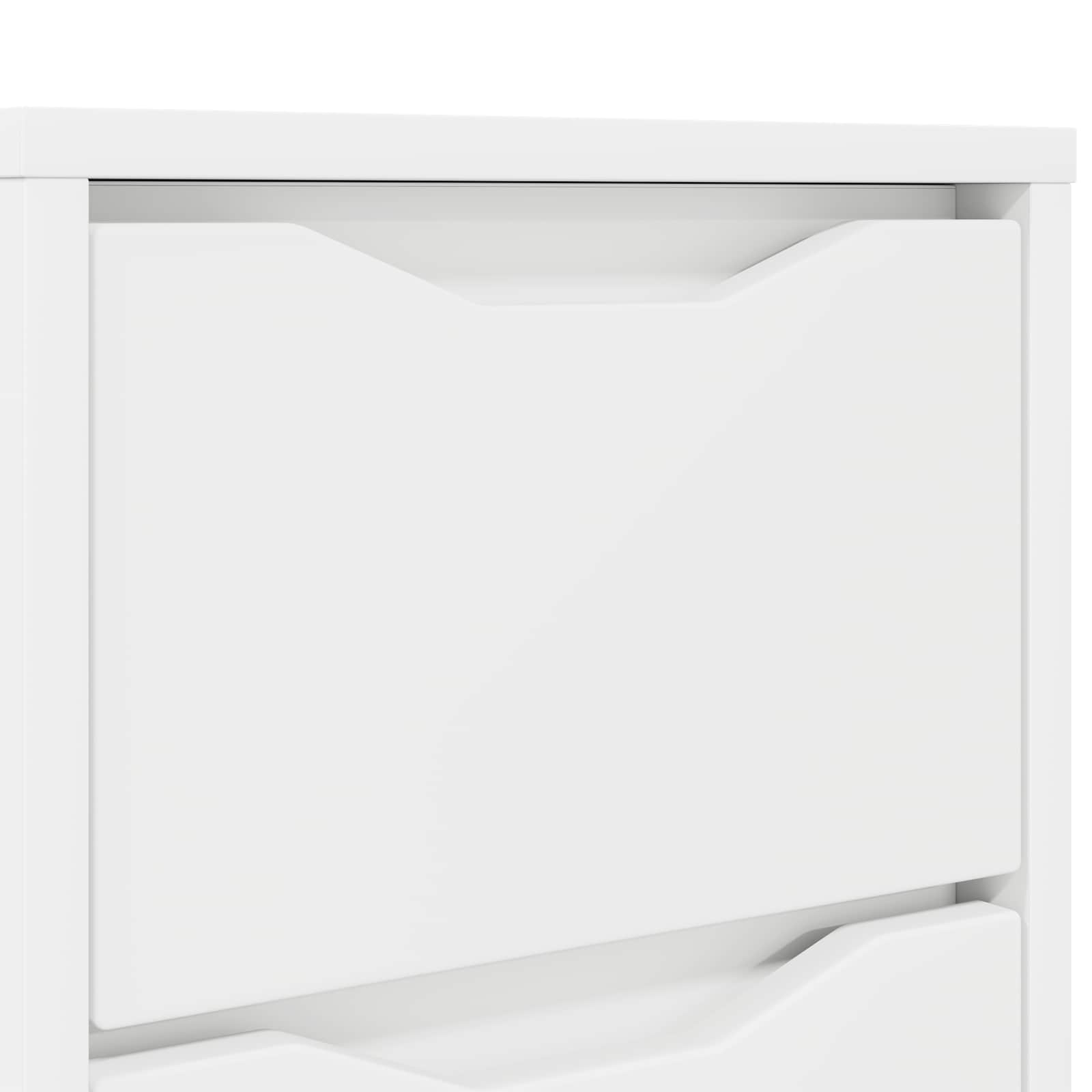 vidaXL Szafki nocne 2 szt. Biały 30,5 x 30 x 43 cm Drewno inżynieryjne