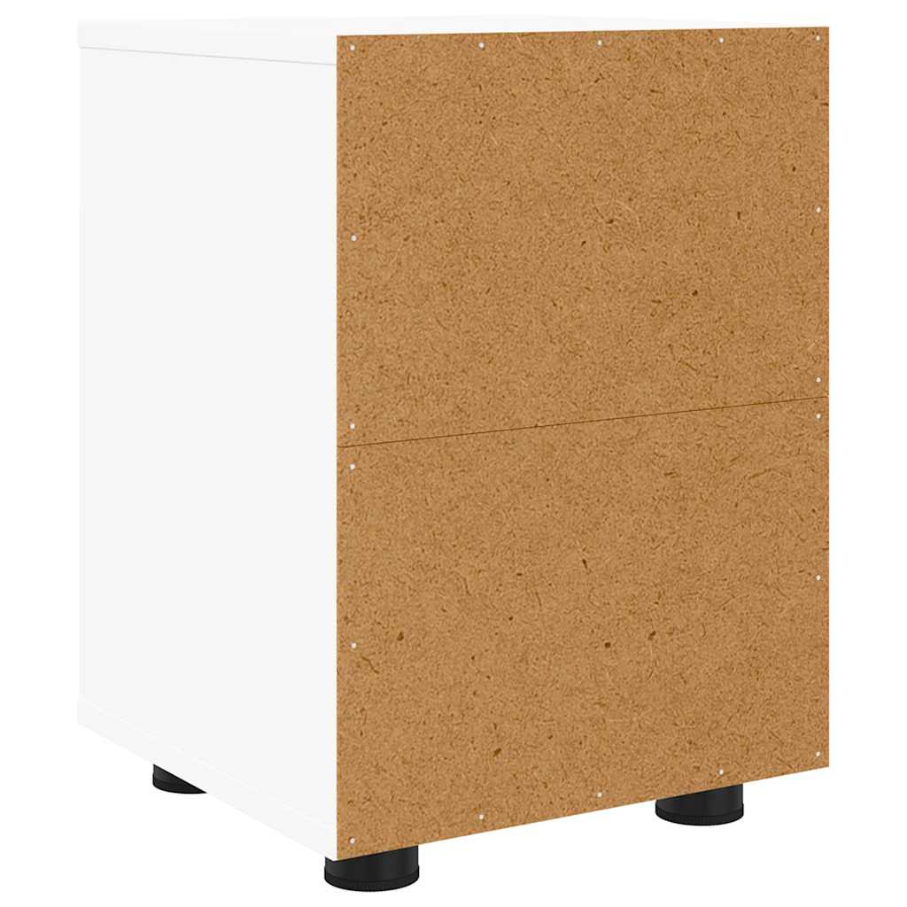 vidaXL Szafki nocne z szufladą 2 pcs Biały 30,5 x 30 x 43 cm