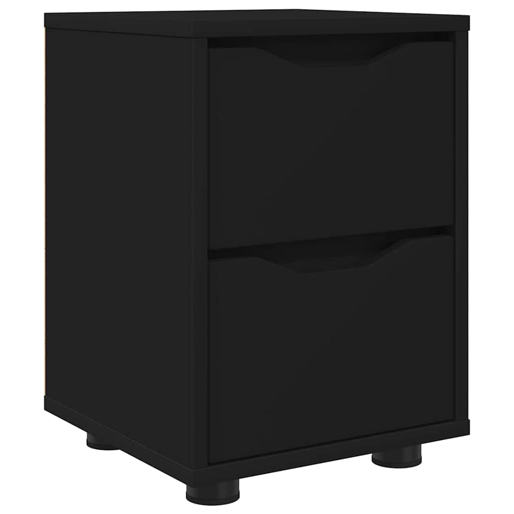 vidaXL Stolik nocny Czarny 30,5 x 30 x 43 cm Materiał drewnopochodny