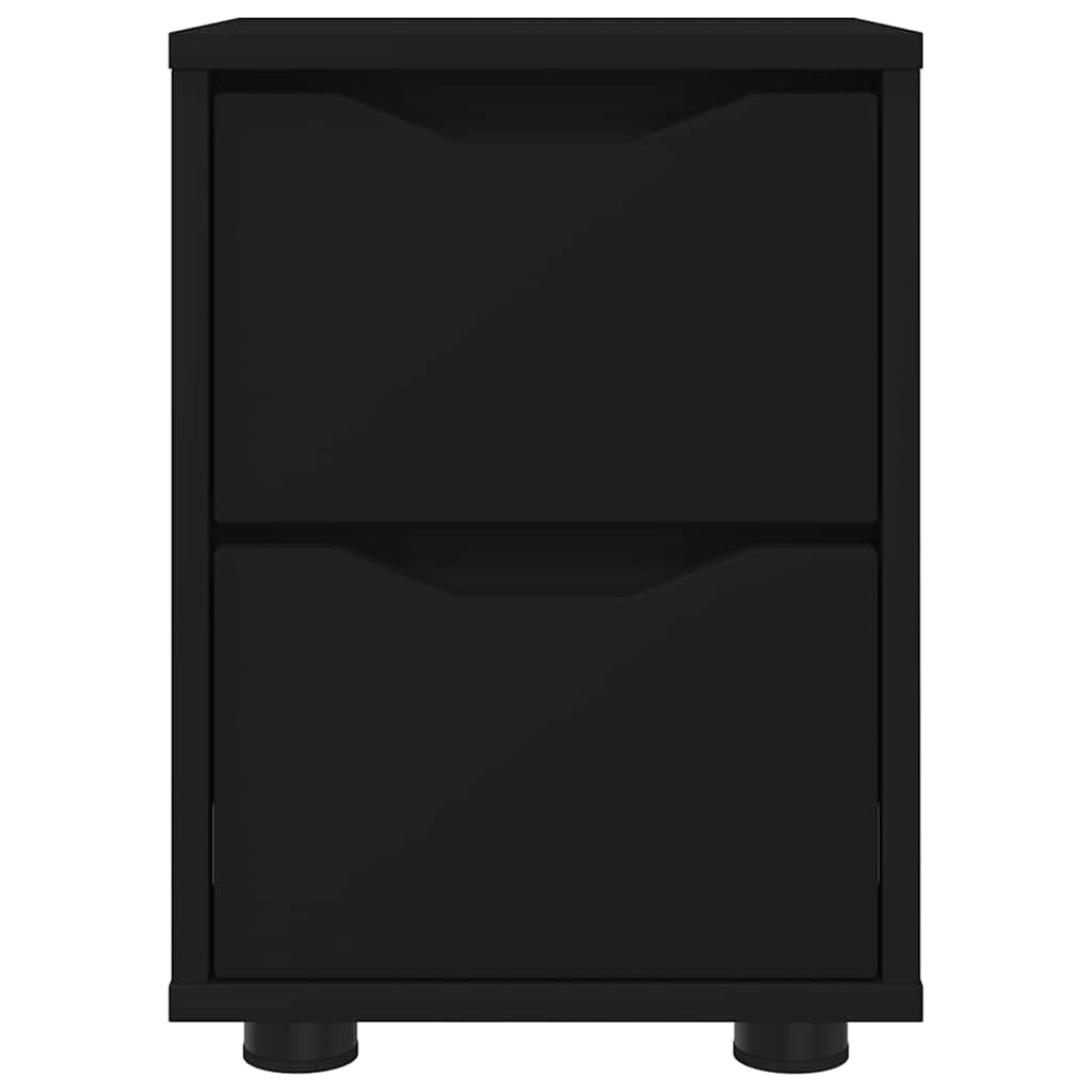 vidaXL Stolik nocny Czarny 30,5 x 30 x 43 cm Materiał drewnopochodny