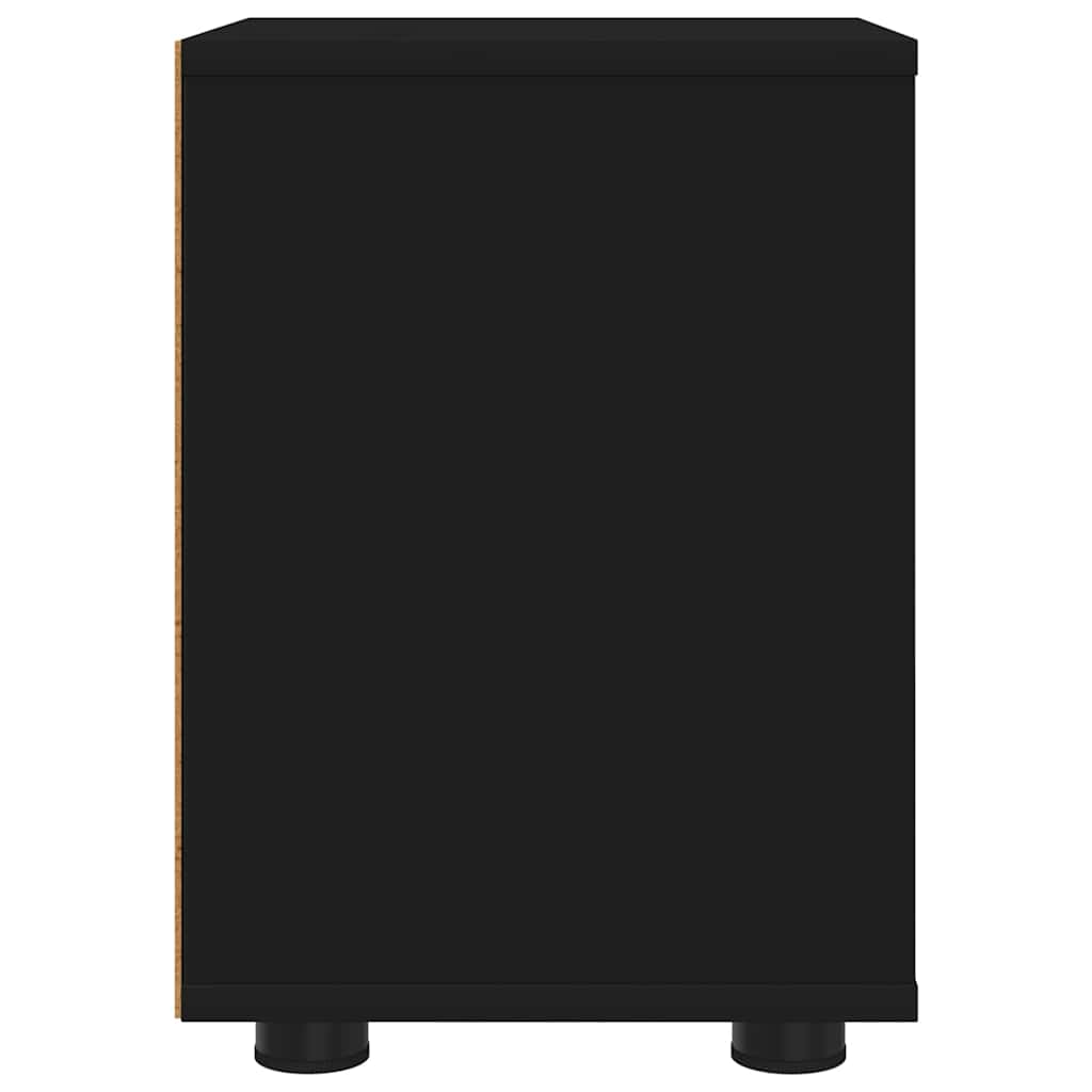 vidaXL Stolik nocny Czarny 30,5 x 30 x 43 cm Materiał drewnopochodny