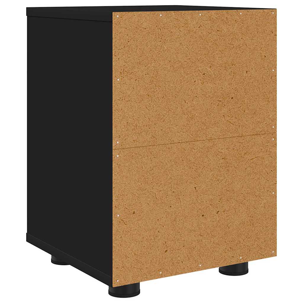 vidaXL Szafki nocne z szufladą 2 pcs Czarny 30,5 x 30 x 43 cm